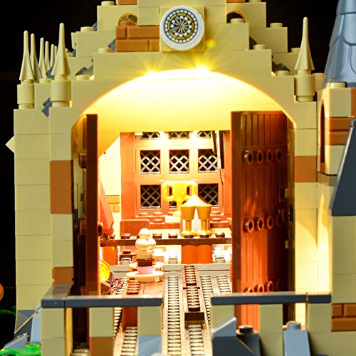 BRIKSMAX Kit de Iluminación Led para Harry Potter-Gran Comedor de Hogwarts-Compatible con Ladrillos de Construcción Lego Modelo 75954-Juego de Legos no Incluido