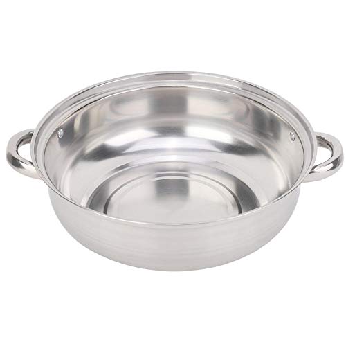 Broco Olla Vapor, Acero Inoxidable 27 cm / 11 pulgadas de 2 capas vapor olla a baño maría sopa de vapor Pot