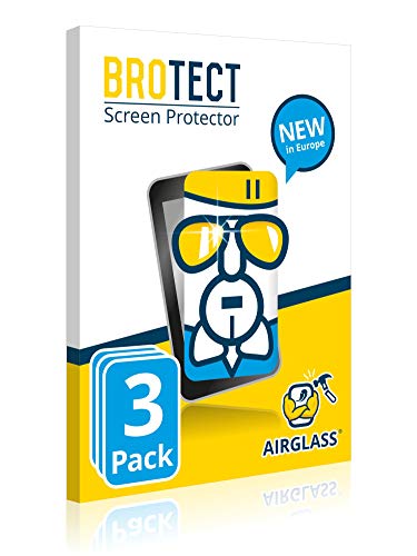 BROTECT Protector Pantalla Cristal Compatible con Garmin Fenix 5X (51 mm) Protector Pantalla Vidrio (3 Unidades) Dureza 9H AirGlass