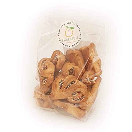 Buccellati sicilianos, típicos frolle rellenos de higos secos (caja gr.400). RAREZZE: productos típicos, cannoli, pasta de almendra, cassate, producidos por antiguo horno siciliano