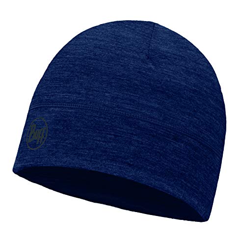 Buff Merino Lana 1, Gorro Unisex Adulto, Azul (Solid Denim), Talla única