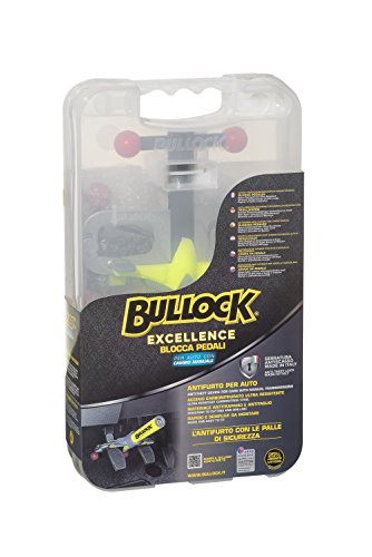 Bullock 146161 Excellence Talla K-Barra ANTIRROBO Coche para EL Pedal DE TRANSMISIÓN Manual || Producto Ultra Resistente al Robo y Apto para vehículos, Amarillo