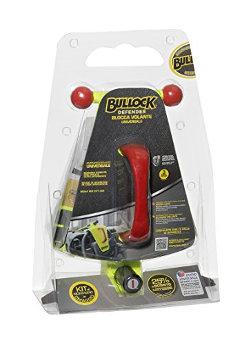 Bullock 146714 Defender-Bloqueo DE Volante ANTIRROBO || Dispositivo Especial para la Seguridad y Evitar el Robo de tu Coche. Garantía de 3 años, Amarillo