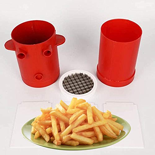 Bureze Rebanador de Patatas Fritas Creativas para Hornear Todo en uno microondas Horno Chips Tazas y Chips eléctrica Cocina Herramientas