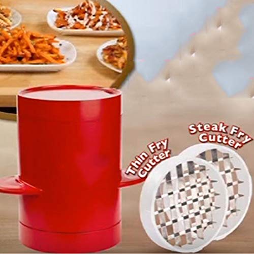 Bureze Rebanador de Patatas Fritas Creativas para Hornear Todo en uno microondas Horno Chips Tazas y Chips eléctrica Cocina Herramientas