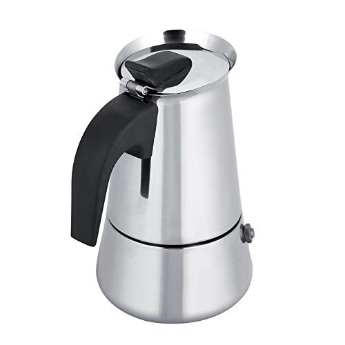 BYARSS Olla Moka portátil Hecha de Acero Inoxidable Cafetera Mocha Pot Café Aislado en casa con Esta Olla Moka Premium en Moderno(450ml)