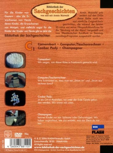 C1 - Camembert/Computer/Taschenrechner/Coober Pedy/Champagner  (Bibliothek der Sachgeschichten) [Alemania] [DVD]