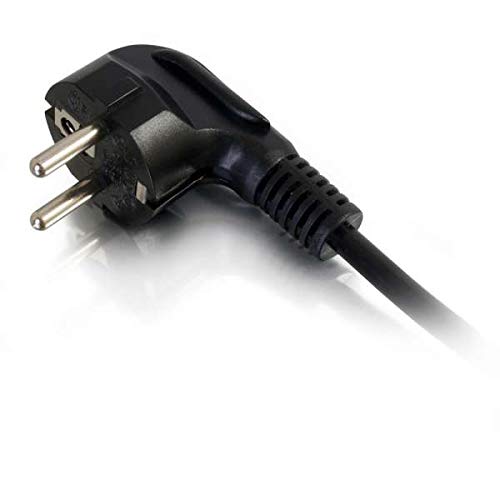 C2G - Cable (3 m, Male Connector/Male Connector, CEE7/7, C5 acoplador, 250 V, Negro)