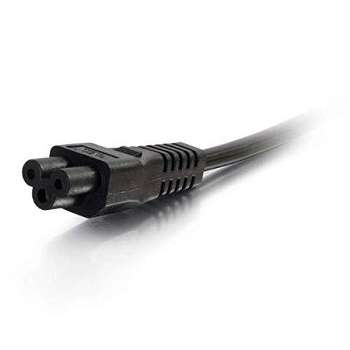 C2G - Cable (3 m, Male Connector/Male Connector, CEE7/7, C5 acoplador, 250 V, Negro)