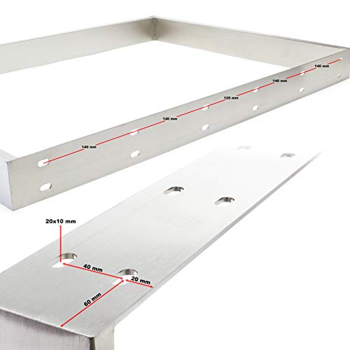 Caballete 80x73cm Bastidor metálico de mesa Soporte Pata Armazón Escritorio