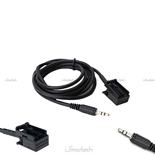 Cable auxiliar de audio universal con entrada jack macho de 3,5 mm, adaptador compatible con radio de coche Opel CD30 CDC40 Opera CD70 Navi Dvd 90 Navi Mp3 Music + kit de llaves de extracción de radio