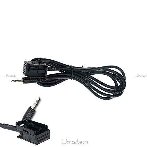 Cable auxiliar de audio universal con entrada jack macho de 3,5 mm, adaptador compatible con radio de coche Opel CD30 CDC40 Opera CD70 Navi Dvd 90 Navi Mp3 Music + kit de llaves de extracción de radio