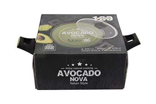 Cacerola Amercook Avocado con tapa 22 cm