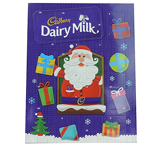 Cadbury Productos Leche Chocolate de Navidad Calendario de Adviento 90 g