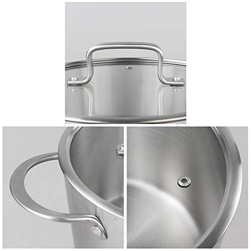 Cadine 4-4.5 L Olla De Cocina Con Tapa, Olla De Acero Inoxidable