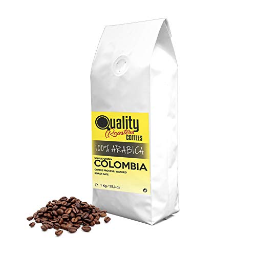 ☕ Café en grano natural. 100% Arabica. Origen único Colombia, 1kg. Tostado artesanal.