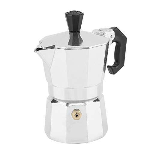 Cafetera, Delaman Aluminio tipo italiano Moka Pot Cafetera exprés Cafetera Estufa Uso de la oficina en el hogar 30 ml 1 taza