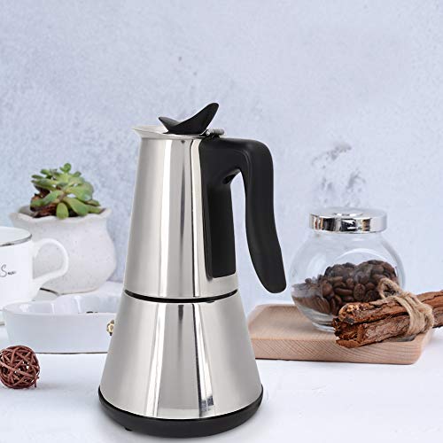 Cafetera doméstica, 300 ml de acero inoxidable de gran capacidad Durable para oficina Inicio Hoteles Restaurantes Viaje Cafetera eléctrica