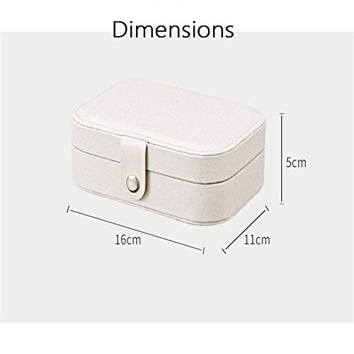 Caja De Almacenaje, Caja De Joyería, Caja De Almacenamiento Doble, Joyería De Almacenamiento, Puede Poner Aretes, Anillos, Collares, Relojes, Etc., Adecuados Para Las Personas Con Más Joyas,Rosado