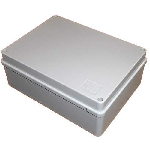 Caja de conexiones 190 mm x 140 mm x 70 mm impermeable IP56 PVC plástico Adaptable Enclosure Outdoor Lighting Cable Electrics Connection