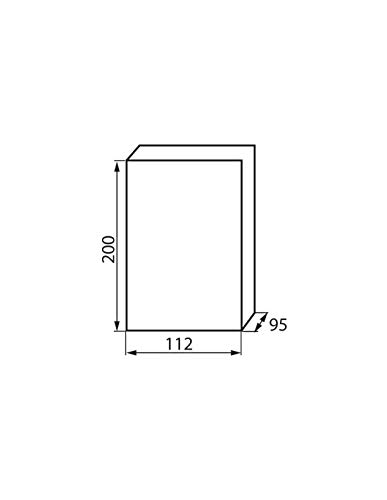 Caja de distribución pequeña (IP40, para empotrar, 1 fila, 4 módulos)