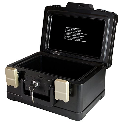 Caja Ignifuga para Documentos, Impermeable Incombustible Caja para DIN A5, 30,9 x 24,9 x 17,8 cm