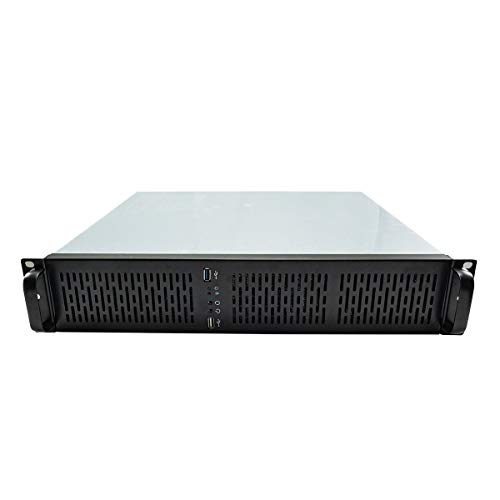 Caja Rack 2129 19" 2U - Silver/Black 1*USB 3.0 + 1*USB 2.0