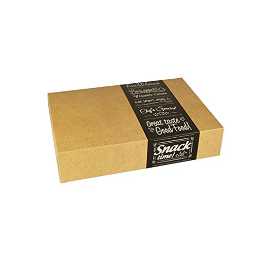 Cajas de transporte y catering "pure" cuadradas, 8 x 24,7 x 37 cm, 1 x 10 unidades