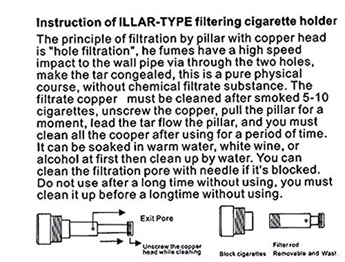 CaLeQi: boquilla filtrante para el humo del tabaco 24 K dorada y plateada, reutilizable, para filtrar el alquitrán, con recipiente para la ceniza (con una caja de regalo de marca)