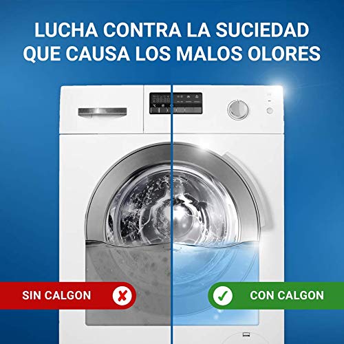 Calgon Desinfección Gel - Líquido bactericida y eliminación de malos olores de la lavadora, 1.5L