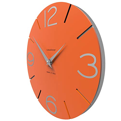 CalleaDesign - Reloj de Pared Smile, Naranja