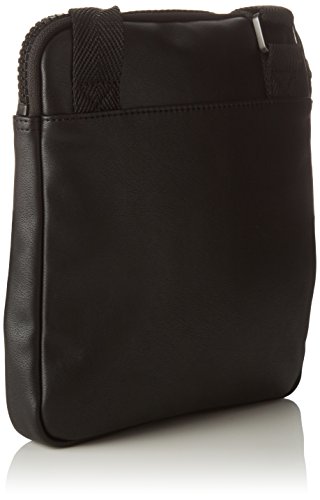 Calvin Klein Bennet Flat Crossove, 001, Os, Bolso bandolera para Hombre, Negro (Black), 3x20x25 cm (W x H x L)