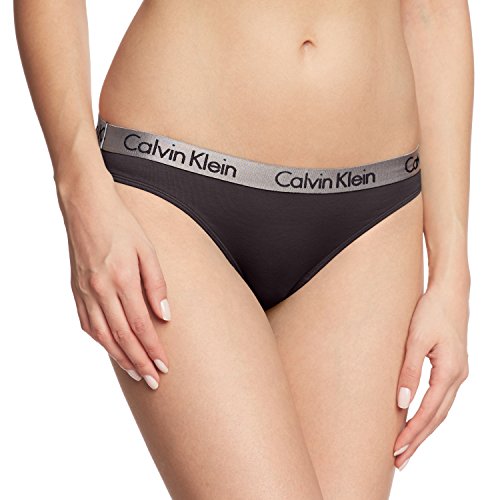 Calvin Klein Radiant Cotton-Bikini Braguita, Negro (Black 001), X-Small para Mujer