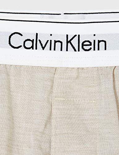 Calvin Klein Sleep Short Pantalones de Pijama, Beige (Sand Heather SH9), X-Large para Hombre