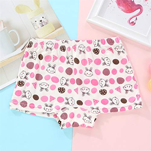 Calzoncillos Tipo bóxer para Niños de Algodón, Morbuy Ropa Interior Boxer Transpirables Suaves Ropa Interior para Niño Niña 2 a 16 años, Pack de 4 (85cm,Dulce niña)