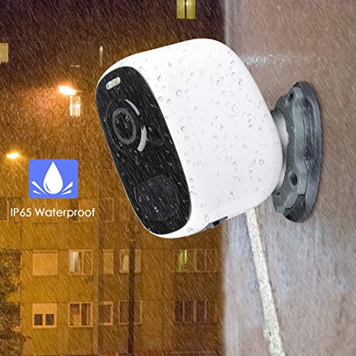 Cámara Vigilancia Exterior WiFi Batería Cámara IP Exterior, Camara Vigilancia WiFi Exterior1080p, Cámara de Batería con Detección de Movimiento Monitorización Remota vía PC/Smartphone/Tableta