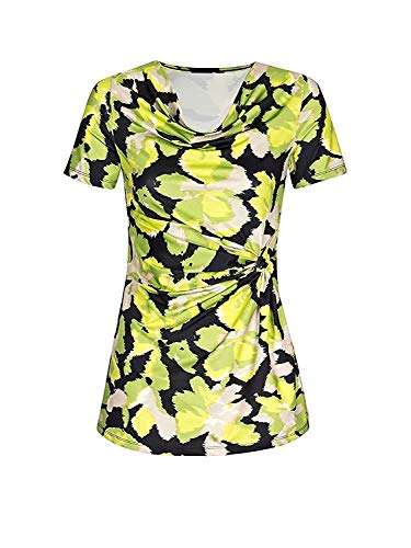 Camiseta con estampado de allover para mujer, color moka PAR J.L Coloris M