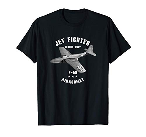 Campana P-59 Airacomet WW2 avión de combate avión militar. Camiseta