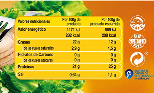 Campos Atún en Aceite de Girasol Lata de 650 g Peso escurrido - 750 g