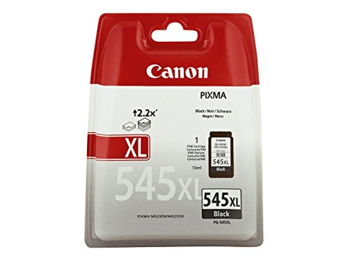 Canon PG-545XL Cartucho de tinta original Negro XL para Impresora de Inyeccion de tinta Pixma TS3150-TS3151-MX495-MG2450-MG2550-MG2550S-MG2555S-MG2950-MG3050-MG3051-MG3052-MG3053-IP2850