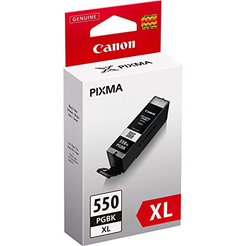 Canon PGI-550XL Cartucho de tinta original Negro XL para Impresora de Inyeccion de tinta Pixma MX725-MX925-MG5450-MG5550-MG5650-MG6350-MG6450-MG6650-MG7150-MG7550-iP7250-iP8750-iX6850