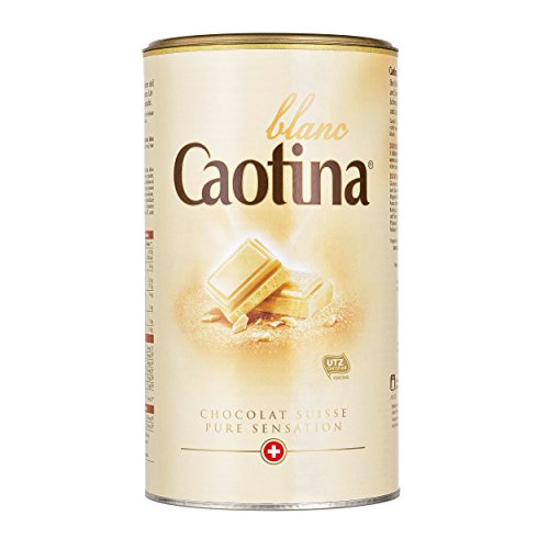 Caotina blanc, Cacao en Polvo de Chocolate Blanco Suizo, Bebida Caliente de Chocolate, Pack Doble, 2 x 500 g