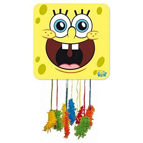 CAPRILO. Piñata Infantile Decorativa para Cumpleaños Bob Esponja  46 X 46 cm. Juguetes y Regalos Fiestas de Cumpleaños, Bodas, Bautizos y Comuniones.