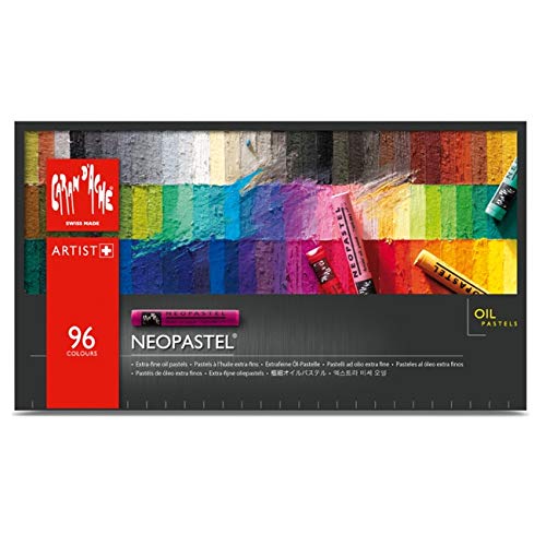 Caran Dache - Caja de cartón con 96 colores surtidos