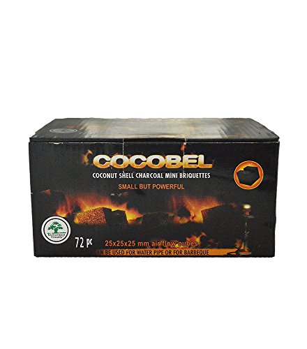 Carbón para shisha de Cocobel, natural, 1 kg