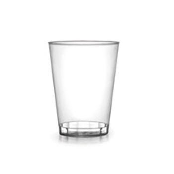 Carcasa rígida de plástico transparente vasos vasos – vasos (200 ml) – 60 unidades