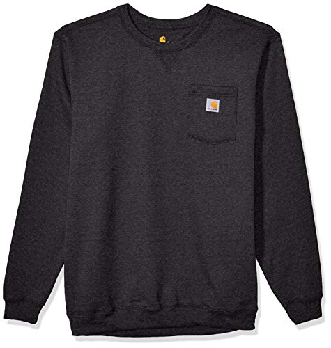 Carhartt - Sudadera de bolsillo con cuello redondo para hombre (tamaño regular y grande y alto) - - X-Large