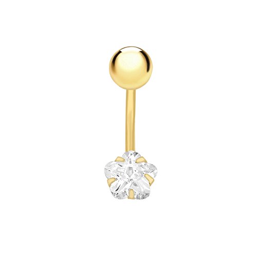 Carissima Gold Piercing de oro amarillo, zirconia