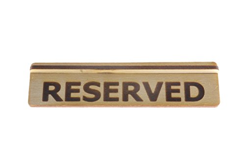 Cartel de madera (Reservado )para restaurantes, bares y cafeterías