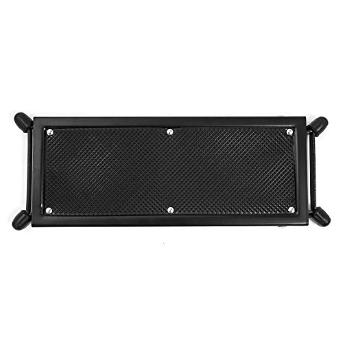 Cascha Reposapiés para guitarra, Guitar Foot Bench, Pedalera con parte superior de goma antideslizante (regulable en altura) - Accesorios para guitarra (HH 2082)